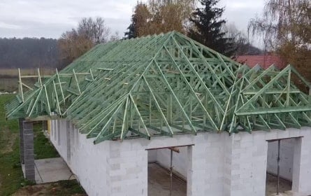 Szeglemezes tető építés #4