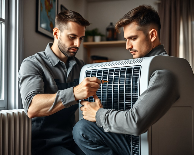 FÉG konvektor beüzemelése: szerelő óvatosan csatlakoztatja a gázvezetéket és elektromos kábelt, ellenőrzi a tömítéseket, begyújtja a készüléket és mérőműszerrel ellenőrzi a teljesítményt és szivárgást.