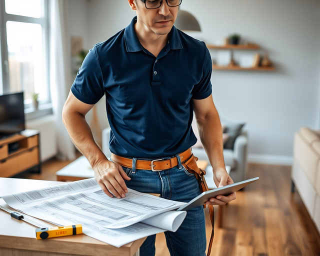 Generálkivitelező irányítja az építkezési csapatot: mérnök tervlapot tart, munkások betonoznak és falaznak a helyszínen, daru emel anyagot a háttérben — Generálkivitelező.