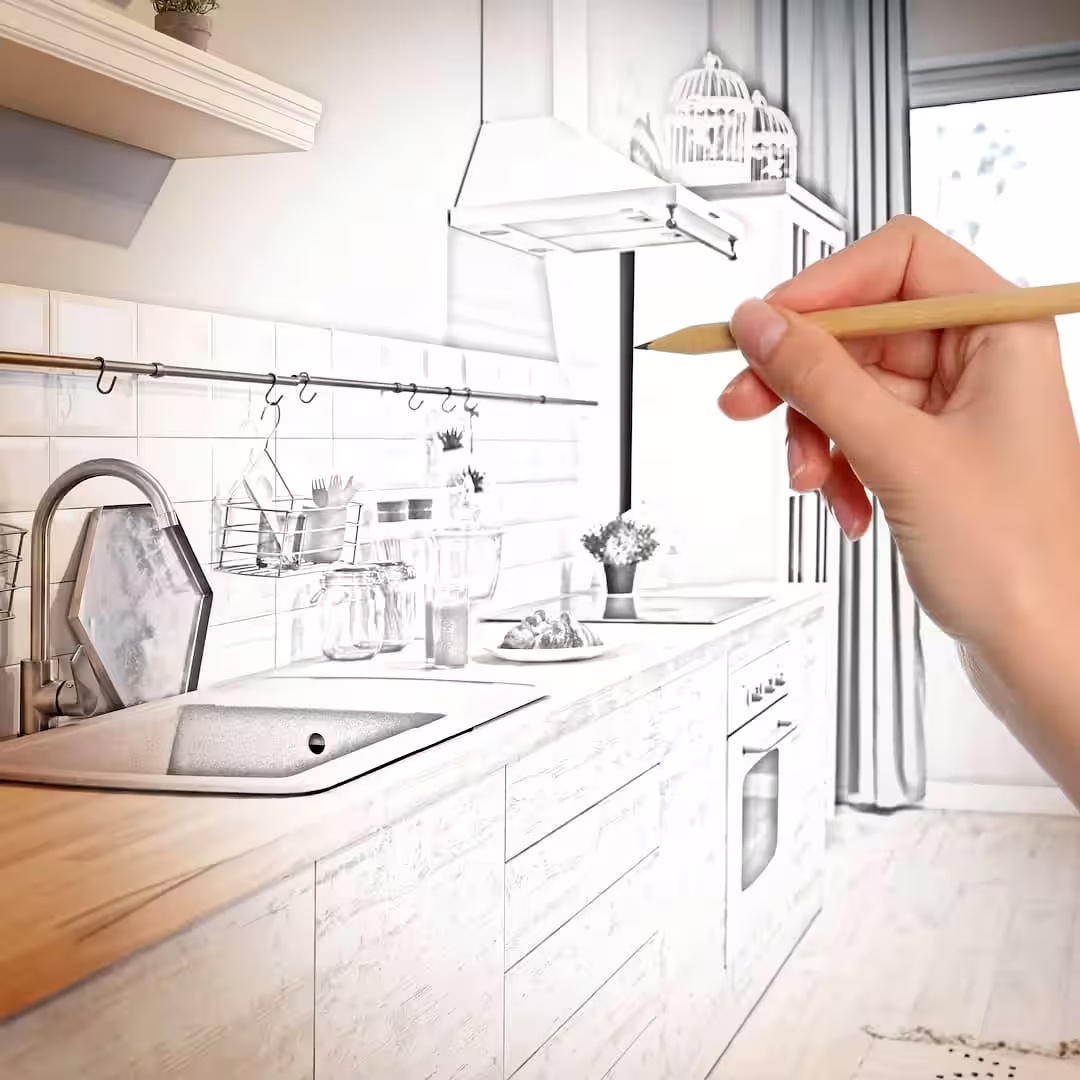 Egy lakástervező ikea konyha tervezés közben Bonyhádon