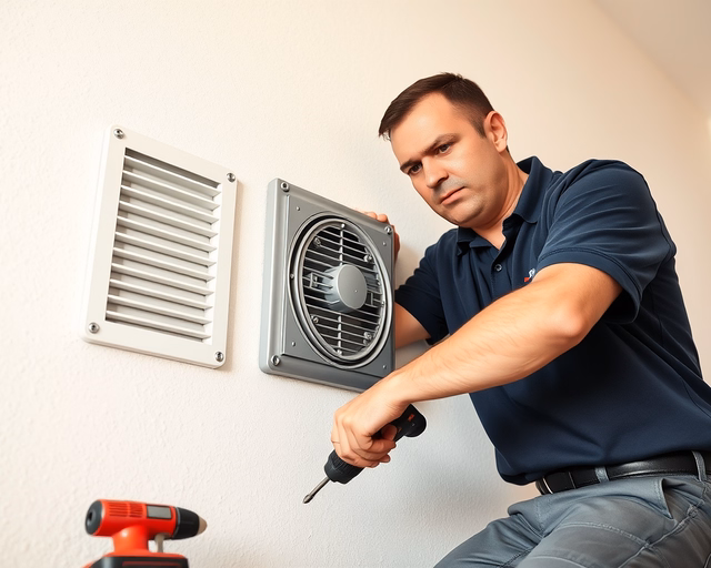 Lampart konvektor parapetjének szerelése: szerelő precízen felméri, rögzíti a konvektor parapetjét, csavarokkal és dübelekkel rögzítve, ellenőrzi vízszintet és tömítést a szivárgás elkerüléséhez.