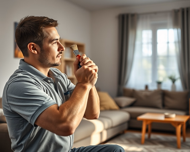 Lampart konvektor szerelése: szerelő védőkesztyűben leszereli a régi konvektor burkolatát, ellenőrzi a csőcsatlakozásokat és villamos bekötést, majd precízen rögzíti az új Lampart egységet a falra.
