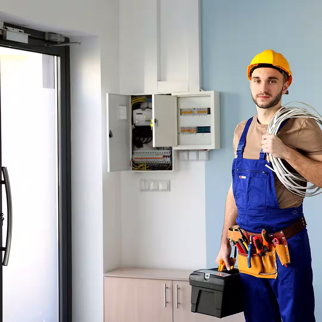 Egy villanyszerelő mvm teljesítmény bővítés közben Csengeren