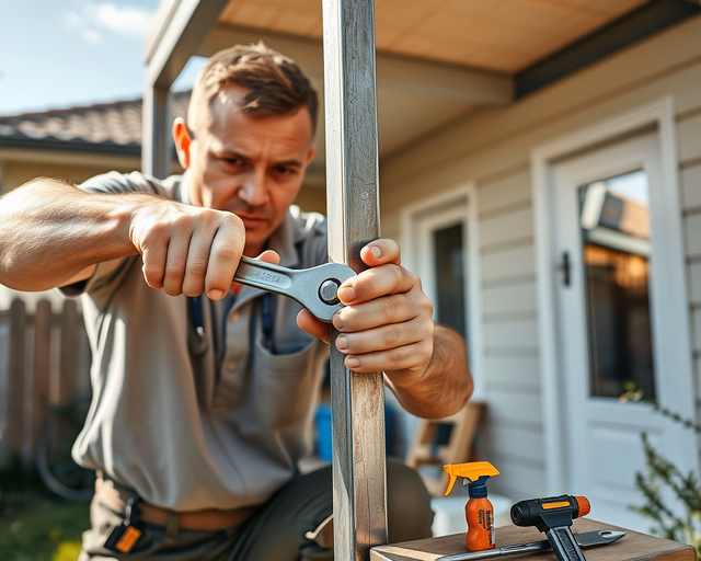 Olcsó laminált padló telepítése: mester precízen illeszti a panelek helyükre, kalapáccsal finoman rögzíti a click-rendszert, fugákat ellenőriz, pormentes felületet hagy.