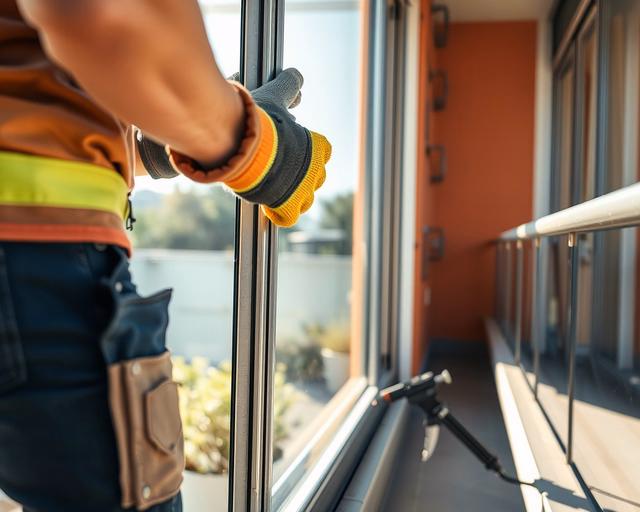 Mester üvegtetőt szerel a terasz fölé: alumínium váz rögzítése, edzett üveglapok pontos illesztése, vízelvezetés kialakítása. Modern, tartós terasztető üvegfedéssel.