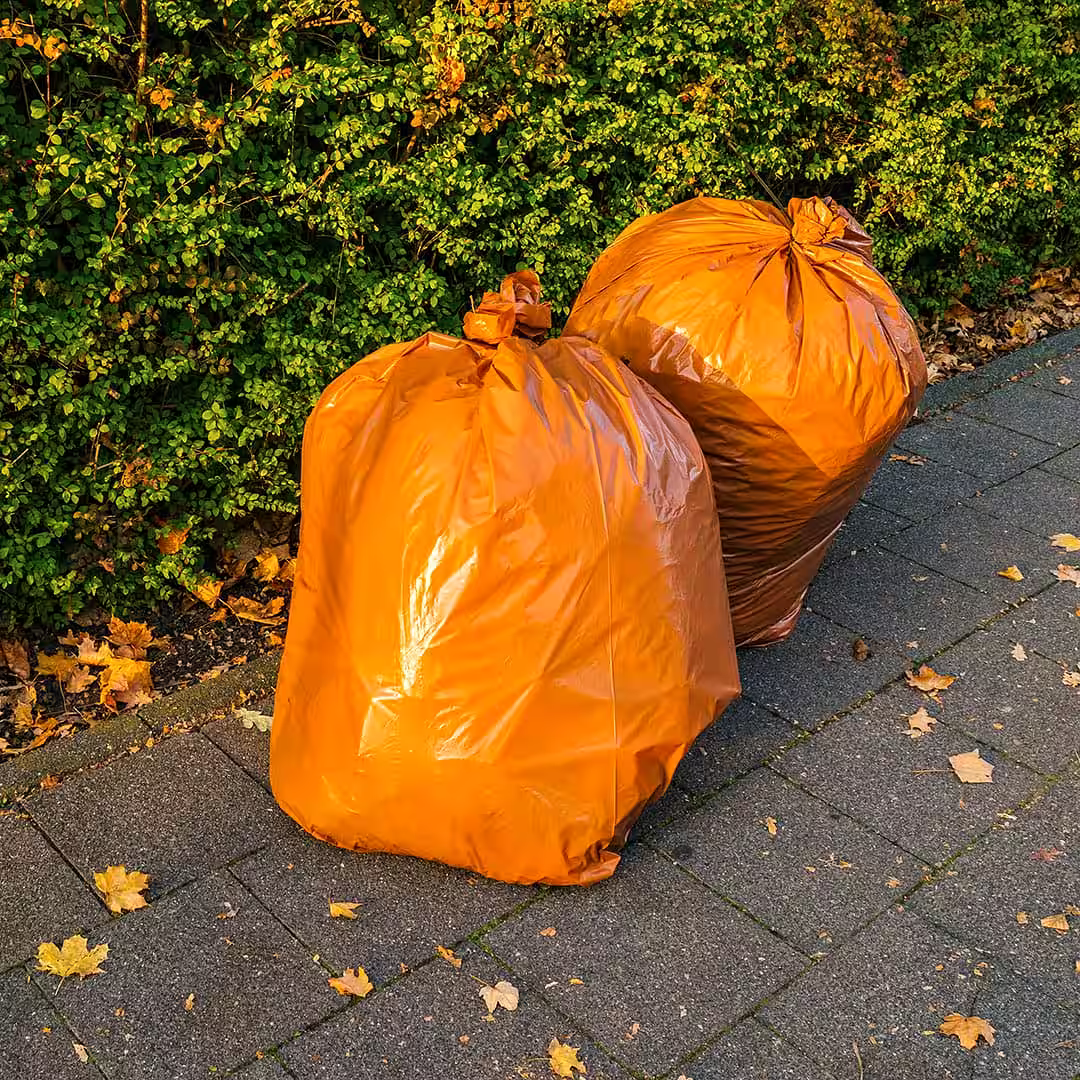 Egy szállító zöld hulladék elszállítás közben Kisköreen